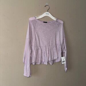Dry Goods Originality Long Sleeve Peplum Top